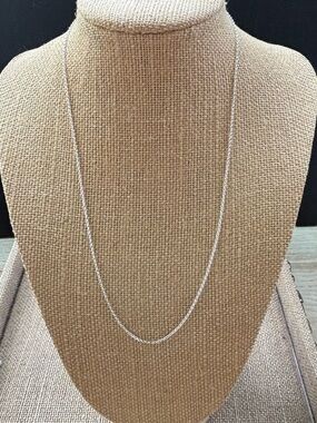 925 Sterling Silver Rolo Chain Necklace - 18”